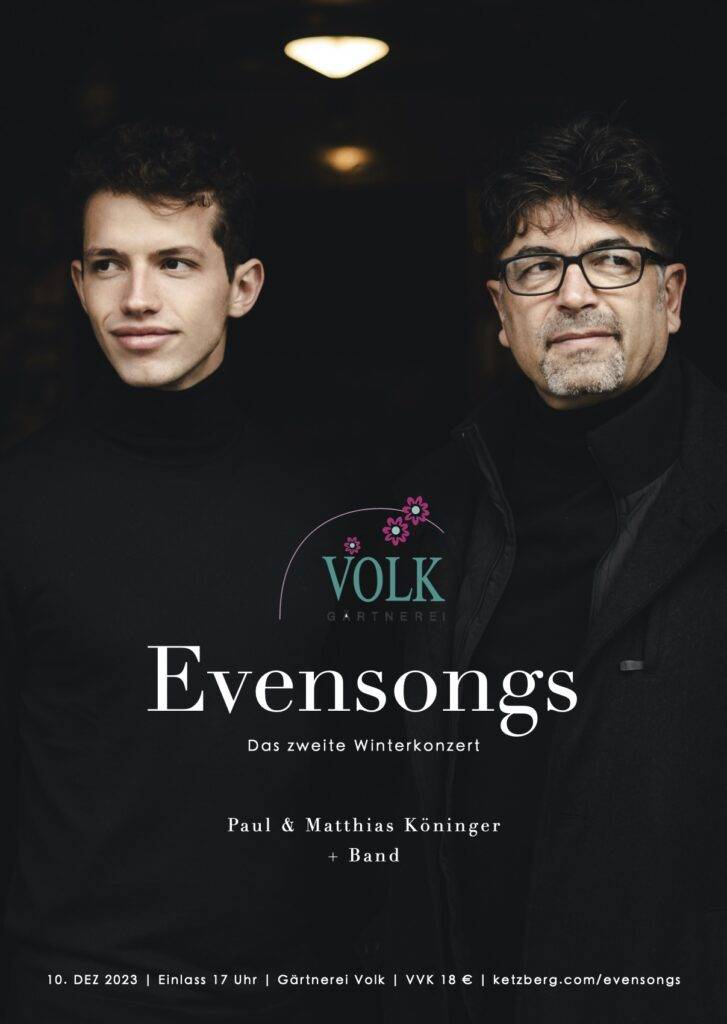 Evensongs Konzert von Ketzberg und Matthias Köninger in Braunschweig Plakat